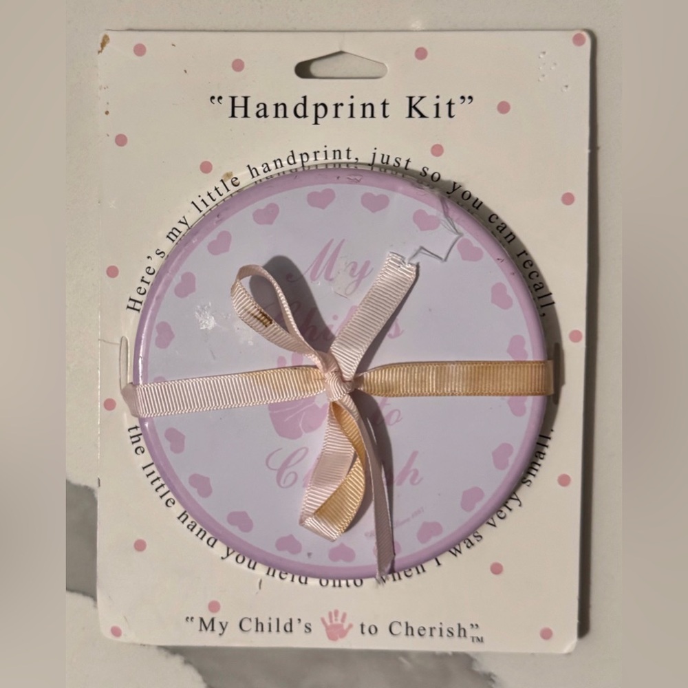 Custom Handprint Kit 🖐️ 5 inch Handprint Kit Pink for Babys or Young Kids